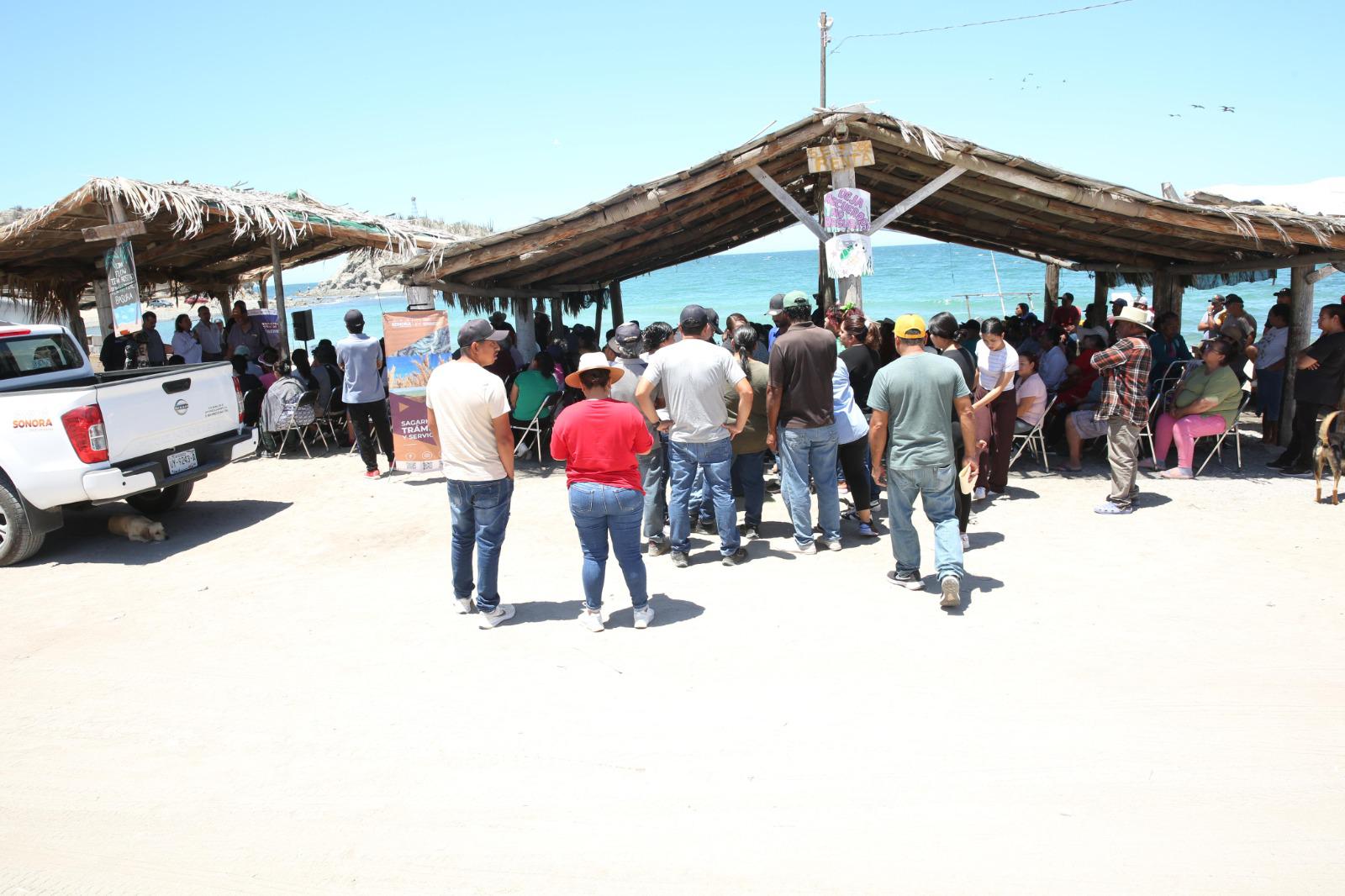 Acerca Gobierno de Sonora atención a productores primarios del campo pesquero El Choyudo
